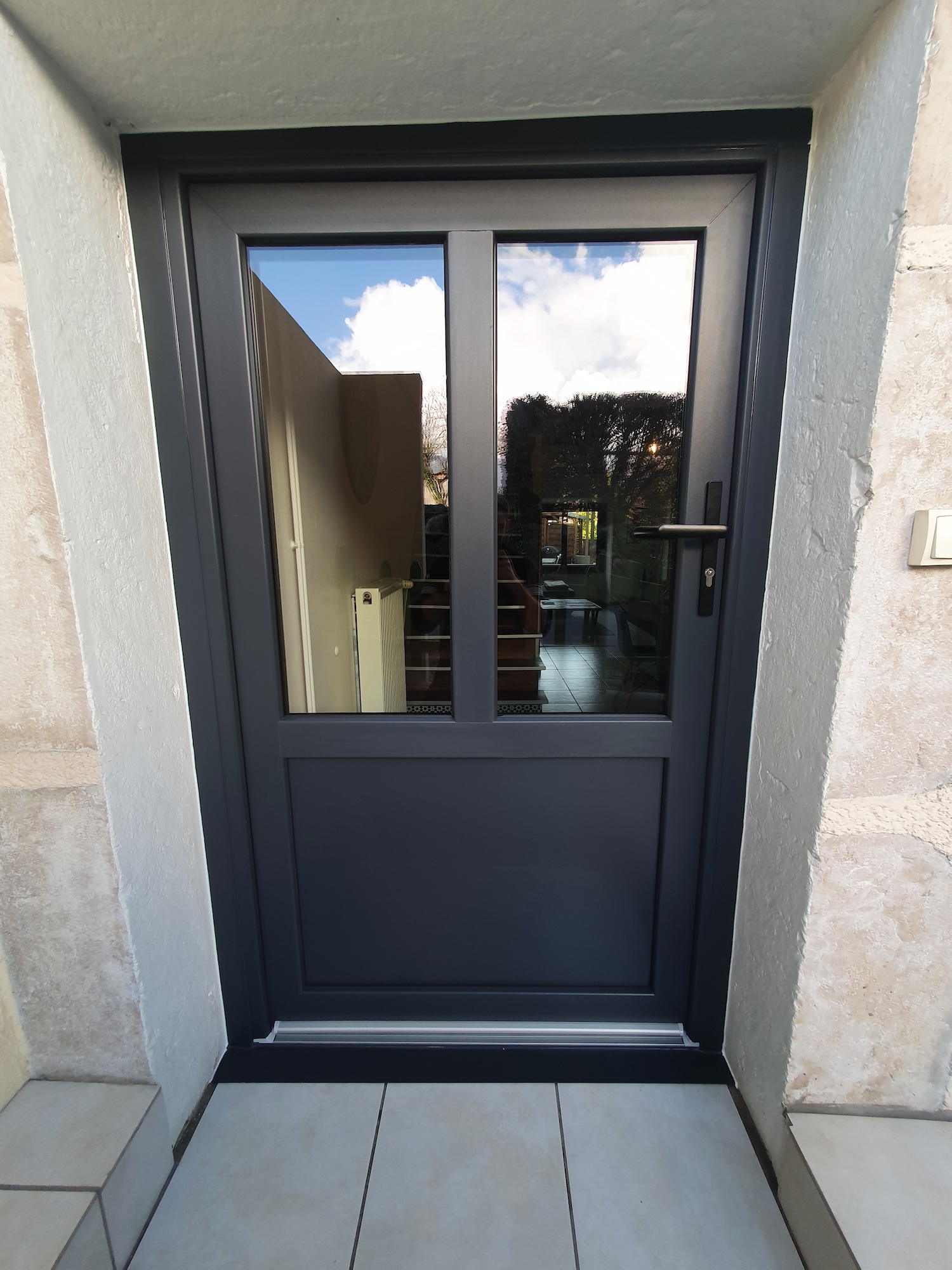 Porte Service PVC Gris Anthracite FIMA Porte Service PVC Gris Anthracite FIMA